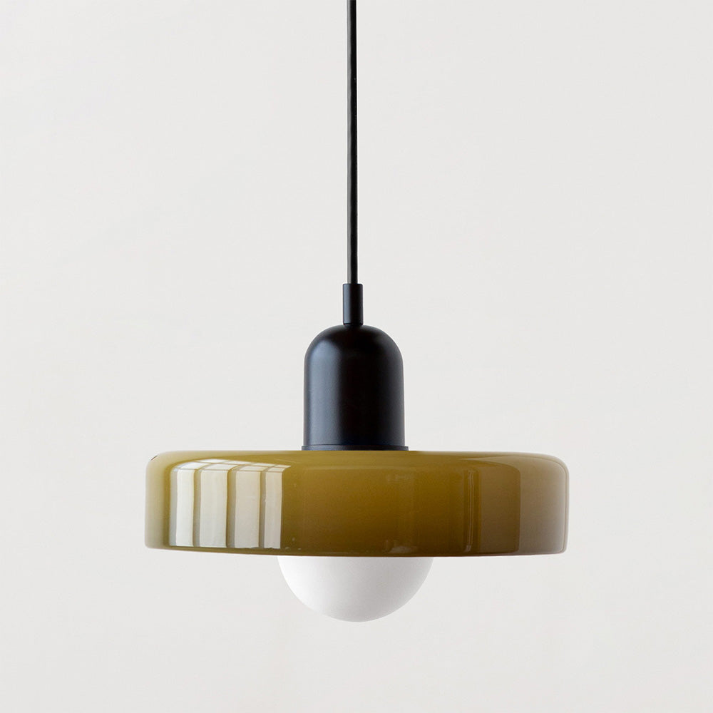 Luméa Bauhaus Suspension in Coloured Glass