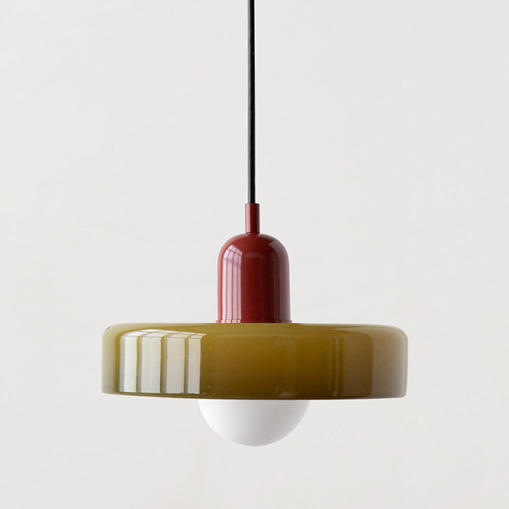 Luméa Bauhaus Suspension in Coloured Glass