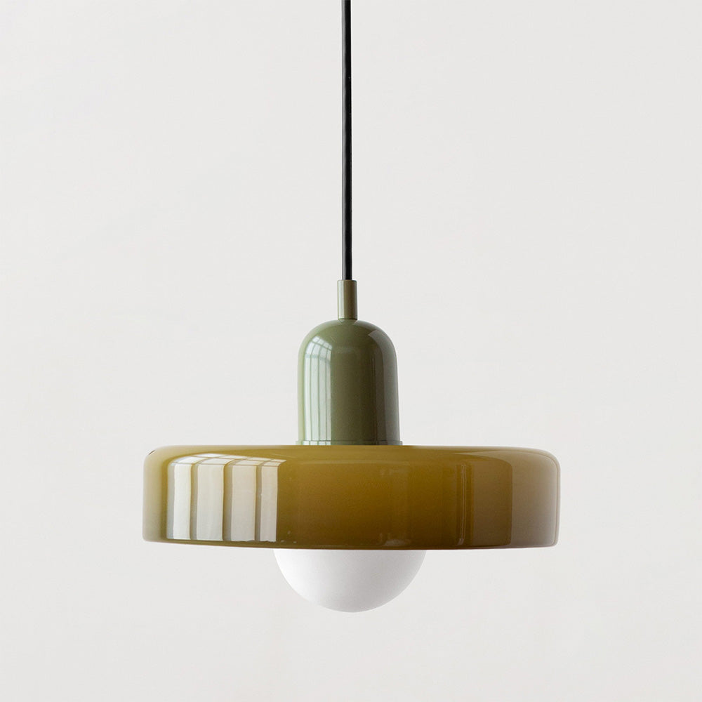 Luméa Bauhaus Suspension in Coloured Glass