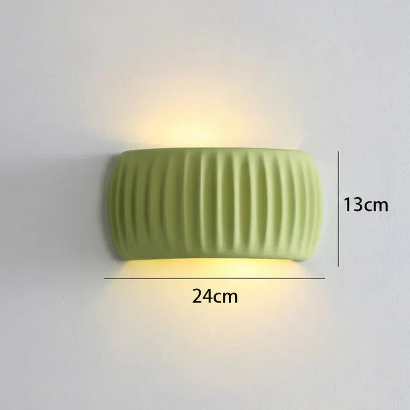 Textured Resin Wall Light Design