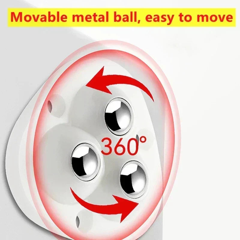 Self-Adhesive 360 Degree Furniture Caster Wheels - Heavy Duty Rollers