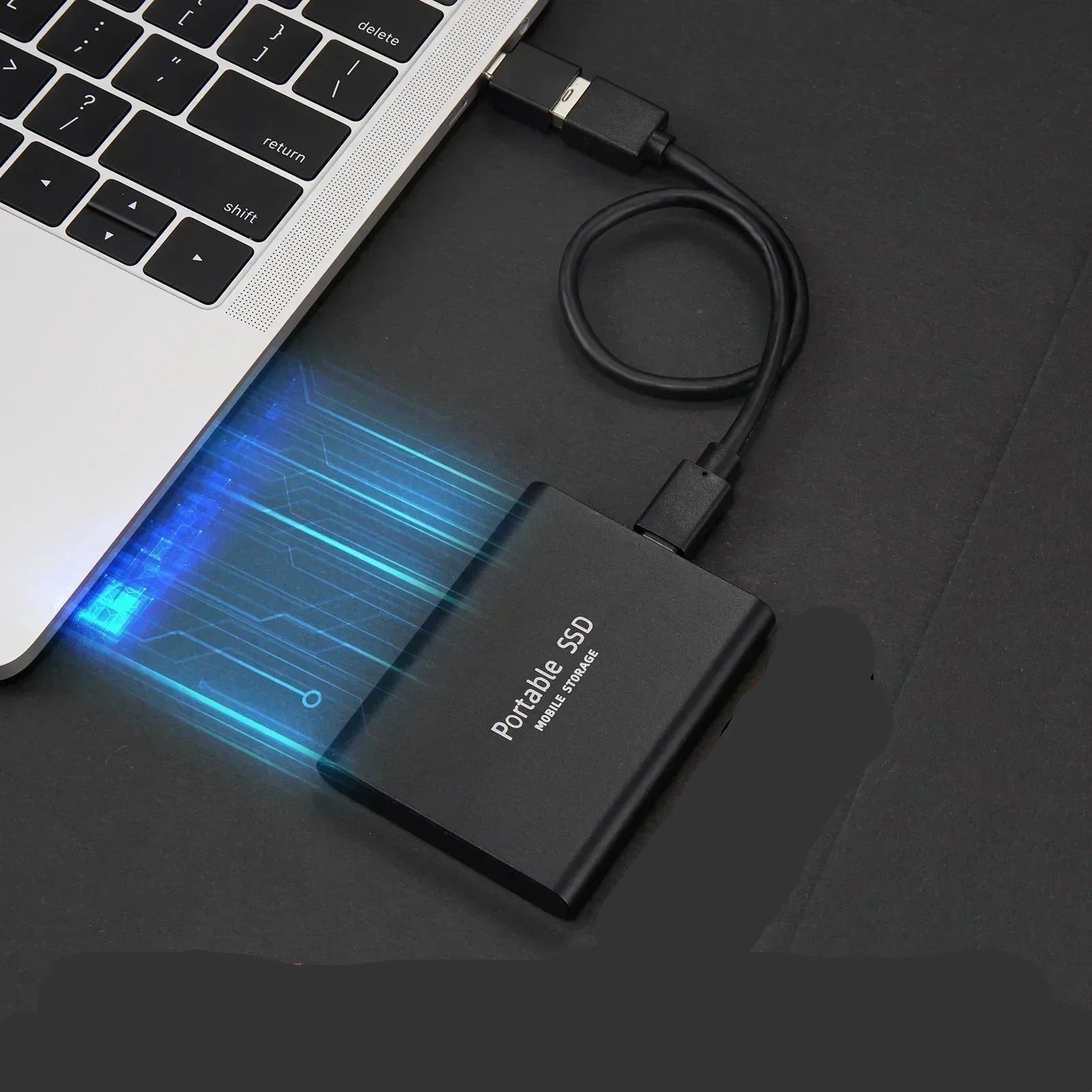 SwiftVault Portable External SSD Drive with USB-C Connectivity