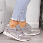 StrideLuxe Women's Suede Walking Shoes with Side Zip Comfort Fit