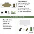 SkyRest Camping Hammock | Lightweight Hammock with Mosquito Net & Rain Tarp