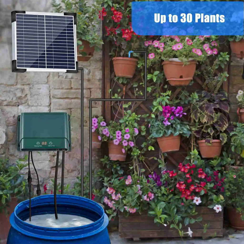 SolarBloom Automatic Solar Drip Irrigation System for Up to 50 Plants