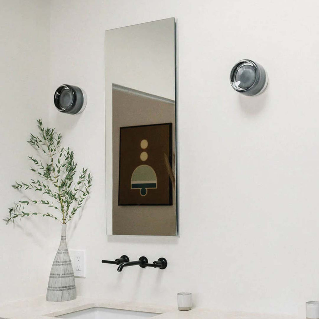 AuraGlow Modern LED Glass Wall Light for Bathroom and Hallway