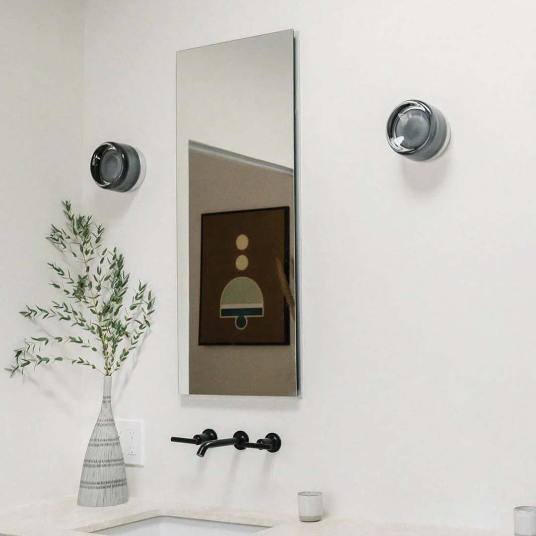 AuraGlow Modern LED Glass Wall Light for Bathroom and Hallway