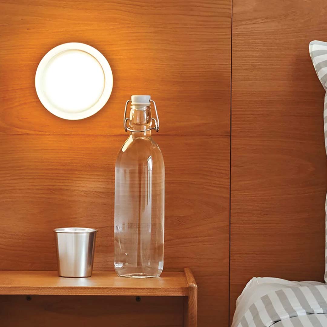 AuraGlow Modern LED Glass Wall Light for Bathroom and Hallway