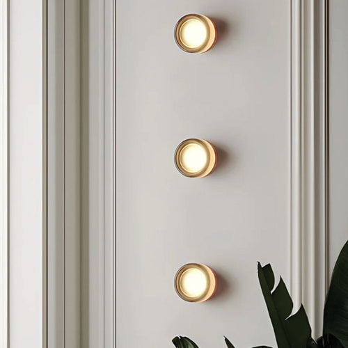 AuraGlow Modern LED Glass Wall Light for Bathroom and Hallway