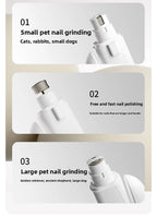 Dual-Function Pet Nail Care System with LED Safety Light – USB-C Rechargeable Clipper and Grinder