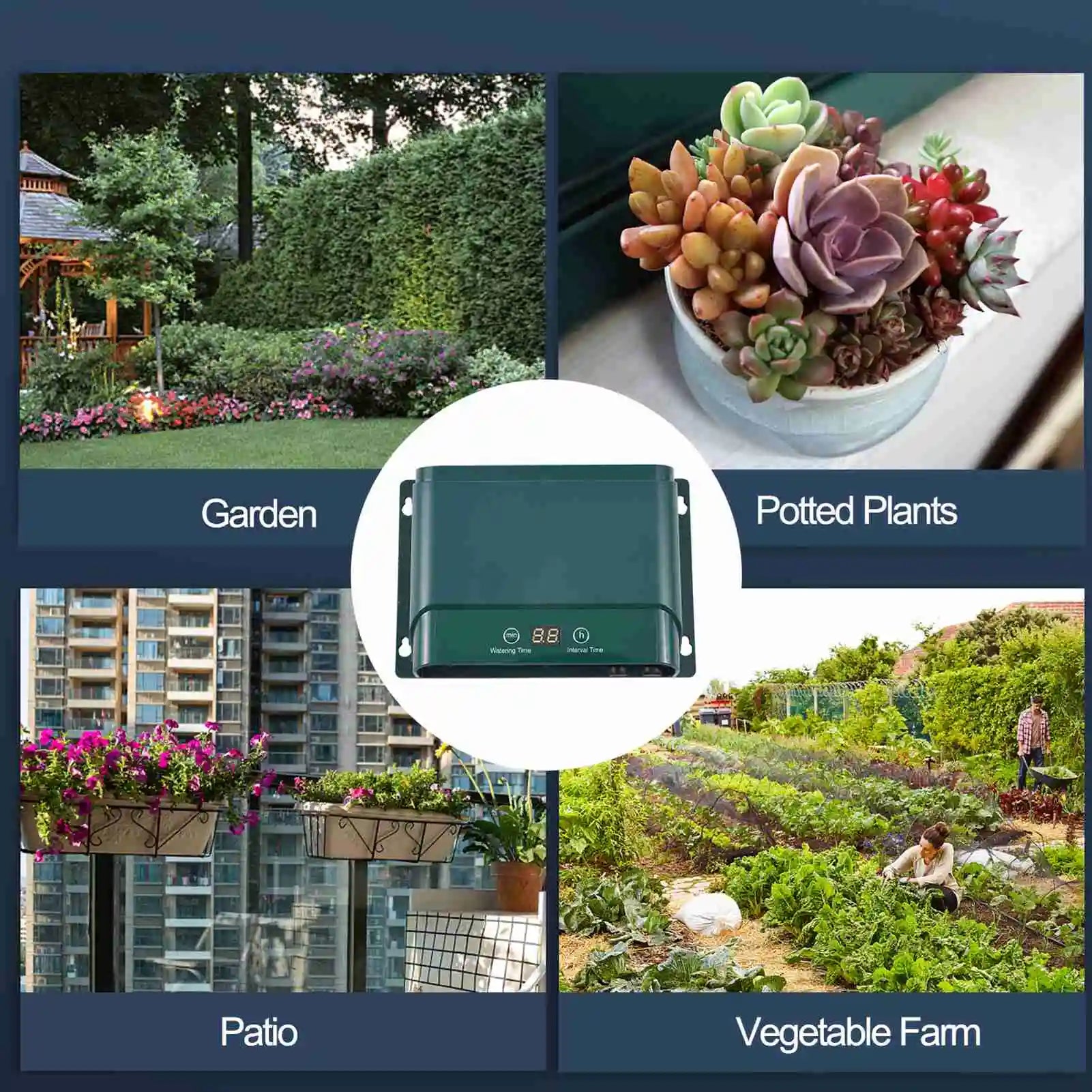 SolarBloom Automatic Solar Drip Irrigation System for Up to 50 Plants