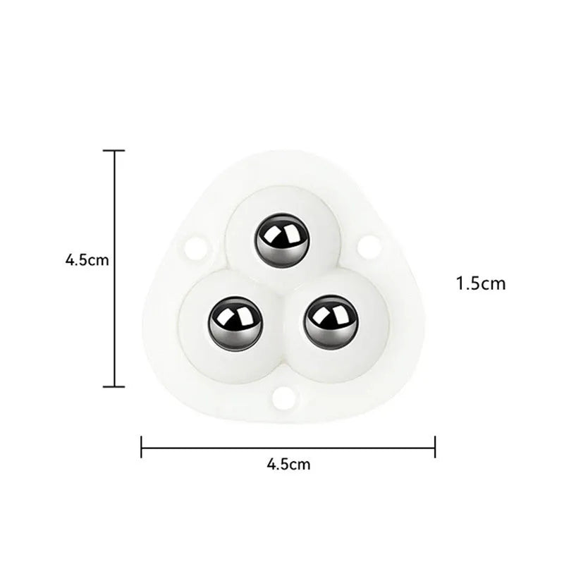 Self-Adhesive 360 Degree Furniture Caster Wheels - Heavy Duty Rollers
