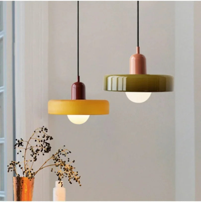 Velunis Suspension Verre Scandinave Élégante E27