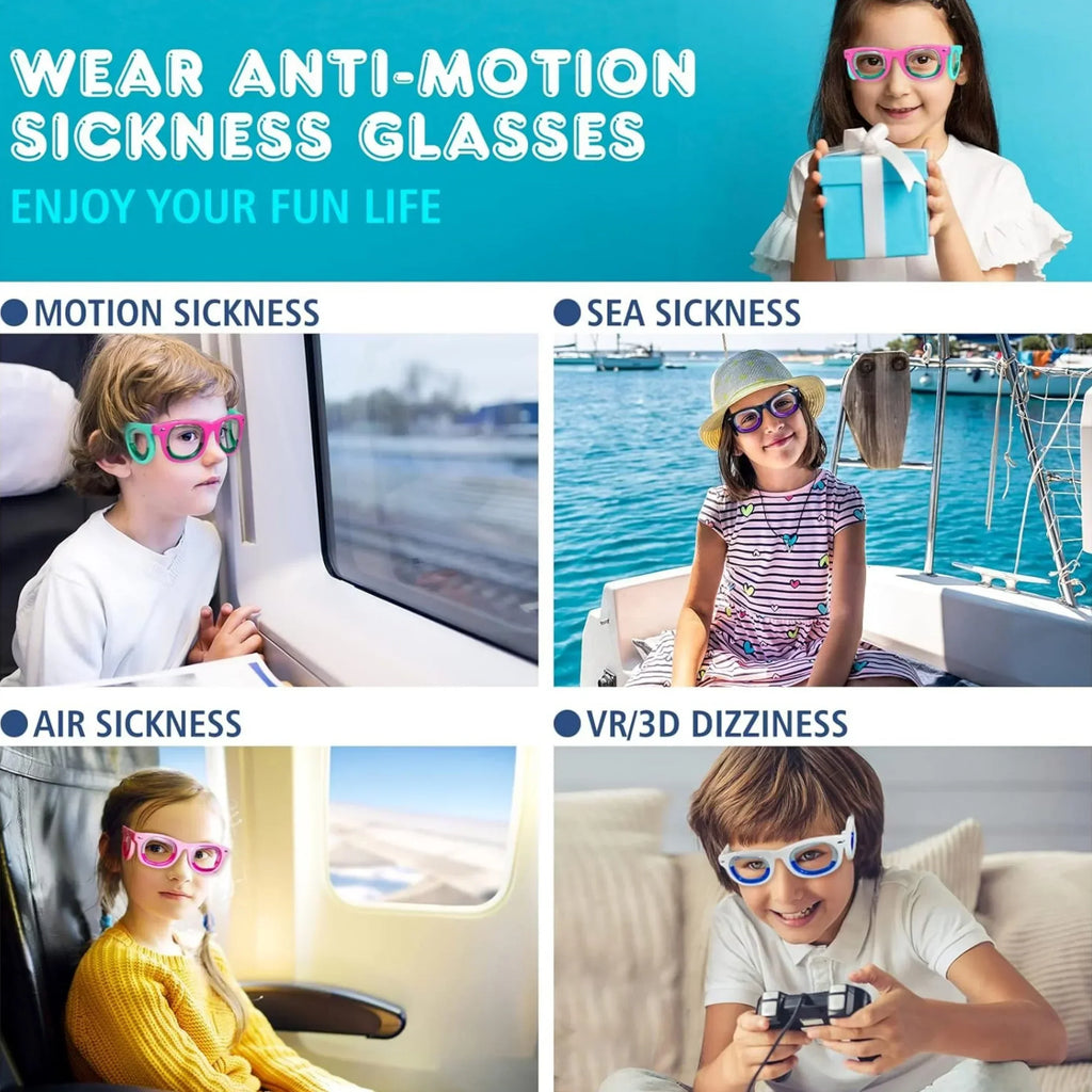 Kids' Travel Vision Comfort Glasses - Ultra Light for Car, Air & Sea