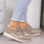 StrideLuxe Women's Suede Walking Shoes with Side Zip Comfort Fit
