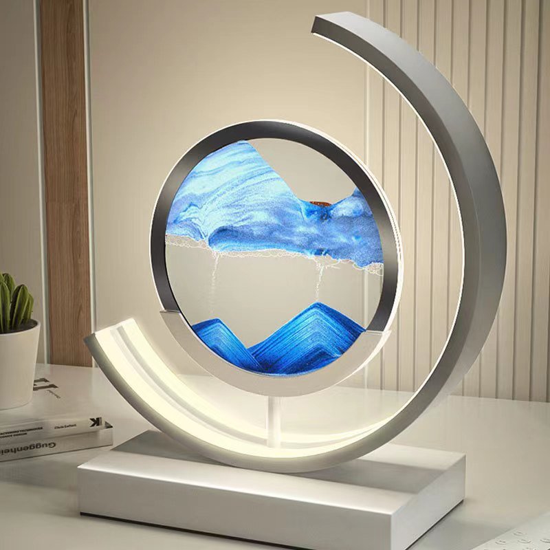 Rotating Design LED Sand Motion Table Lamp