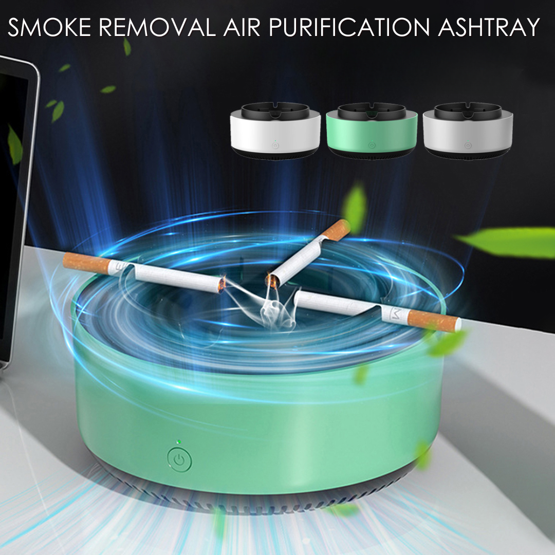 PureAura Smoke Filter Ashtray with Air Purification for Indoor Spaces