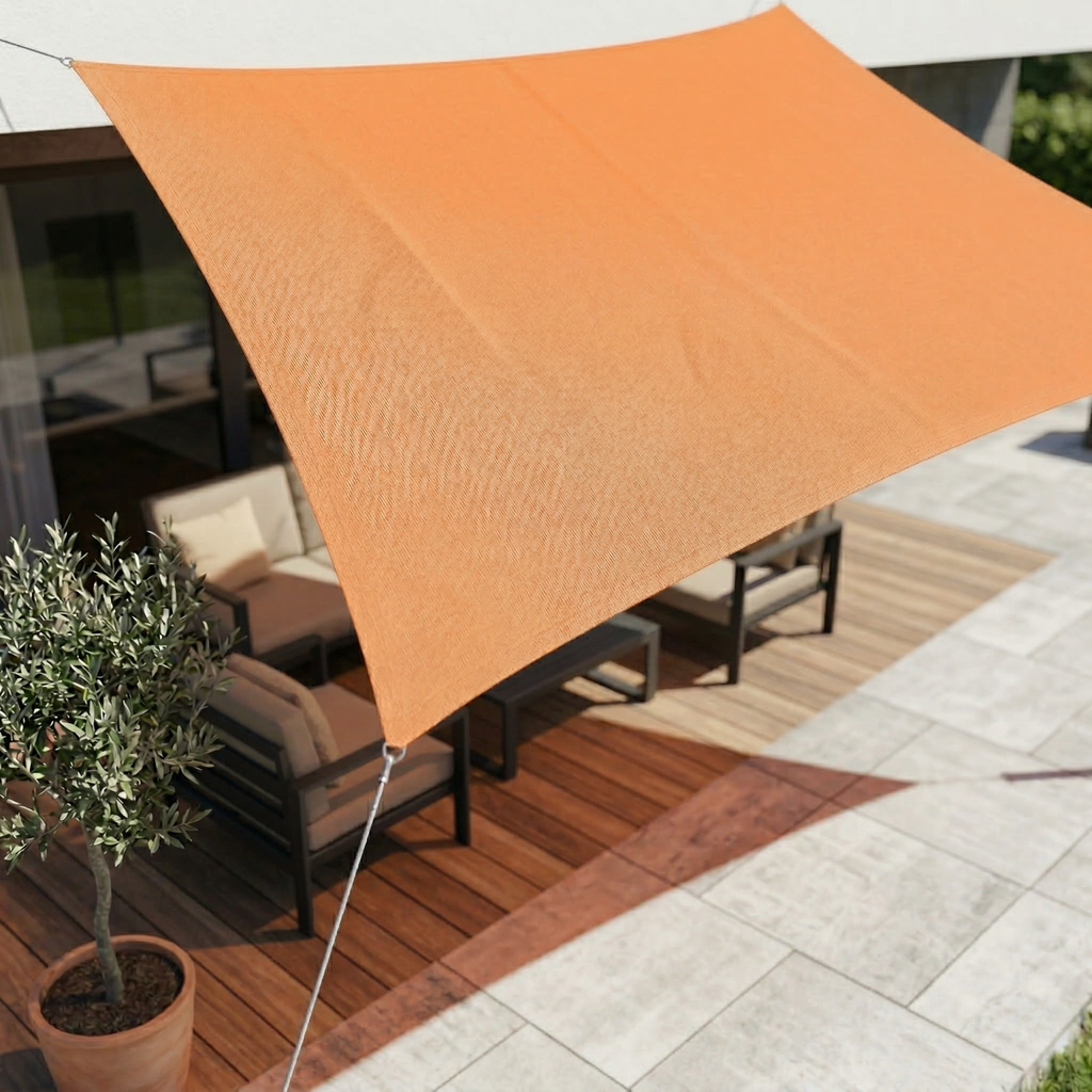 SunHaven Waterproof Rectangular Shade Sail Canopy for Patio and Garden