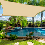 SunHaven Waterproof Rectangular Shade Sail Canopy for Patio and Garden