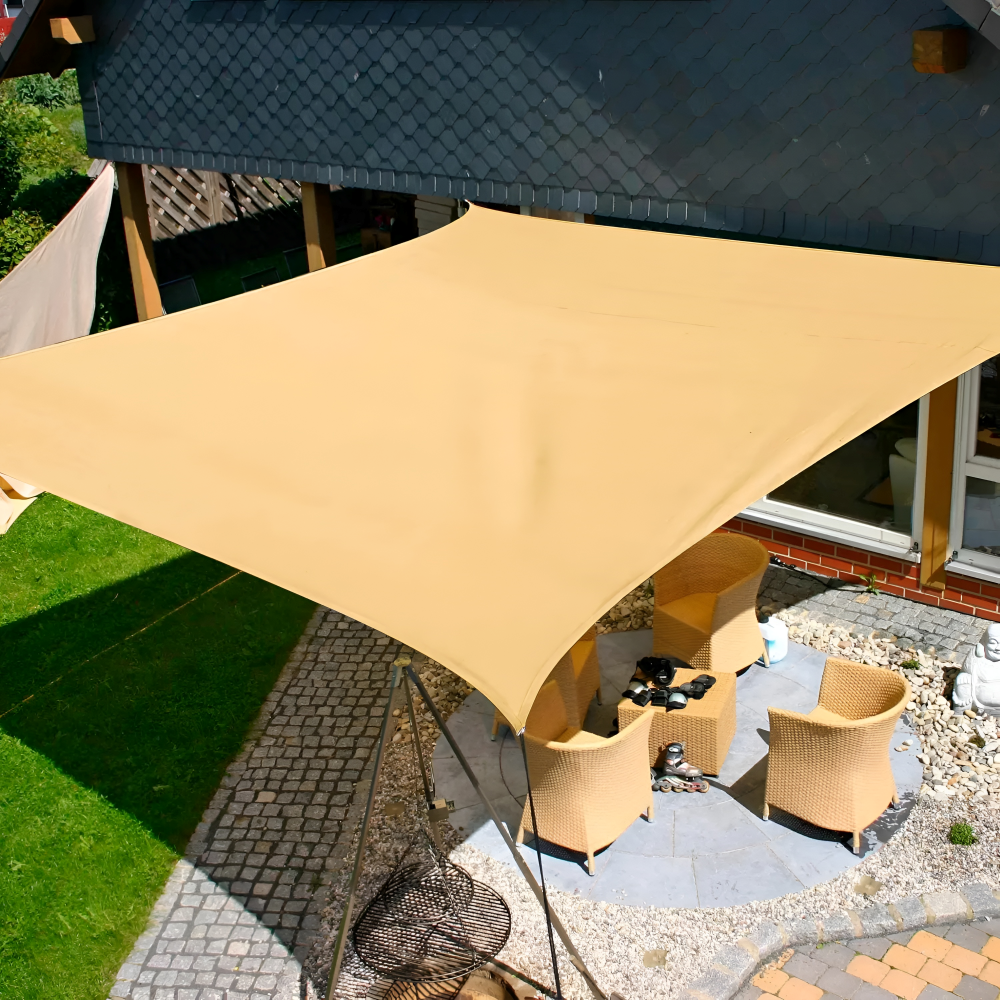 SunHaven Waterproof Rectangular Shade Sail Canopy for Patio and Garden