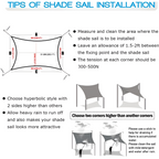 SunHaven Waterproof Rectangular Shade Sail Canopy for Patio and Garden