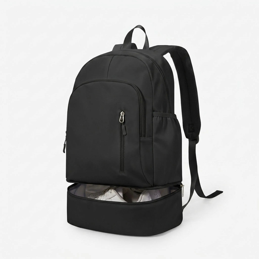 Dual-Compartment Activity Backpack with Shoe Storage