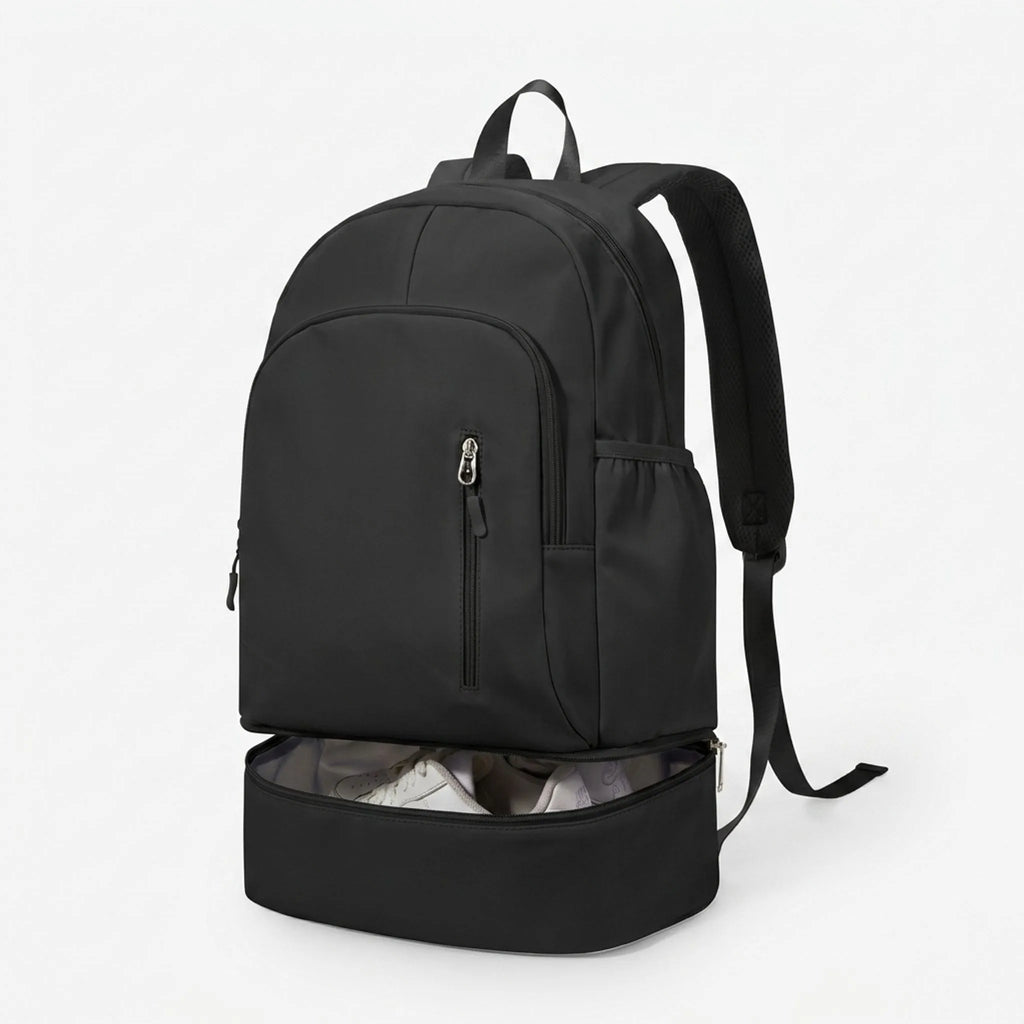 Dual-Compartment Activity Backpack with Shoe Storage