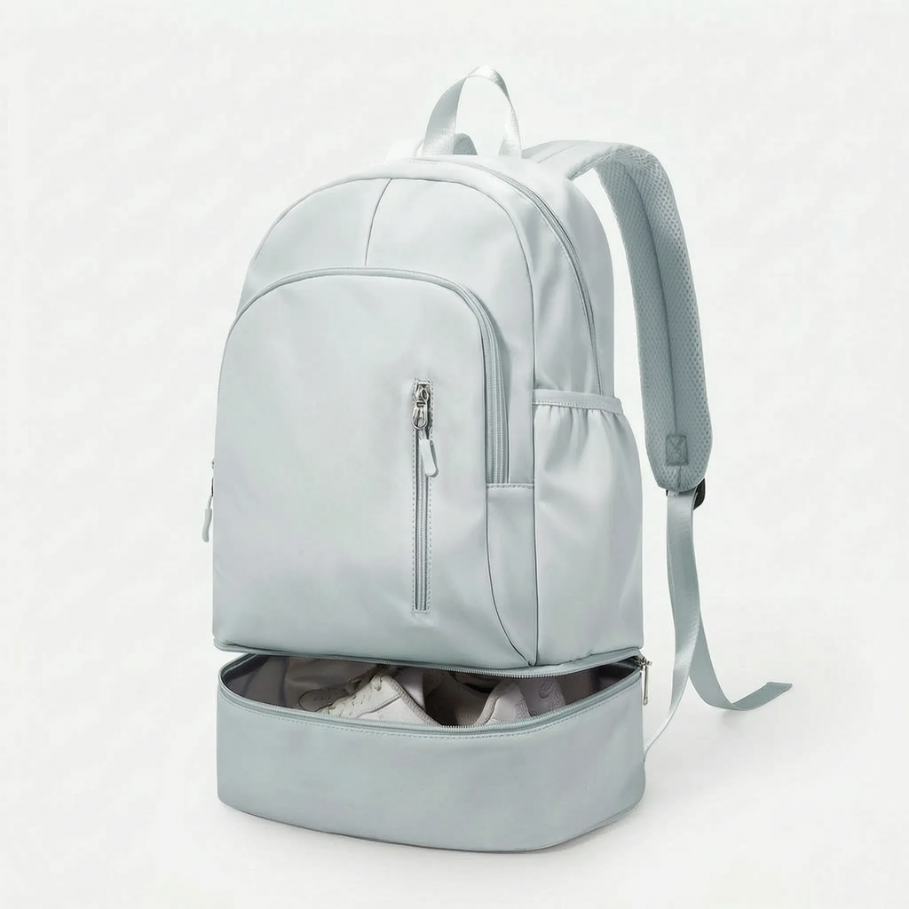 Dual-Compartment Activity Backpack with Shoe Storage