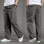 Relaxed Fit Cargo Trousers with Elastic Waistband – Comfortable All-Day Wear