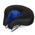 Ergonomic Noseless Bike Saddle with Shock-Absorbing Design - Blue