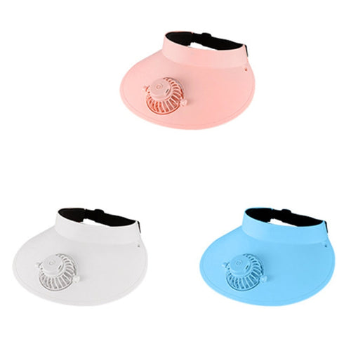 AirShade Sun Visor Cap with Rechargeable Cooling Fan