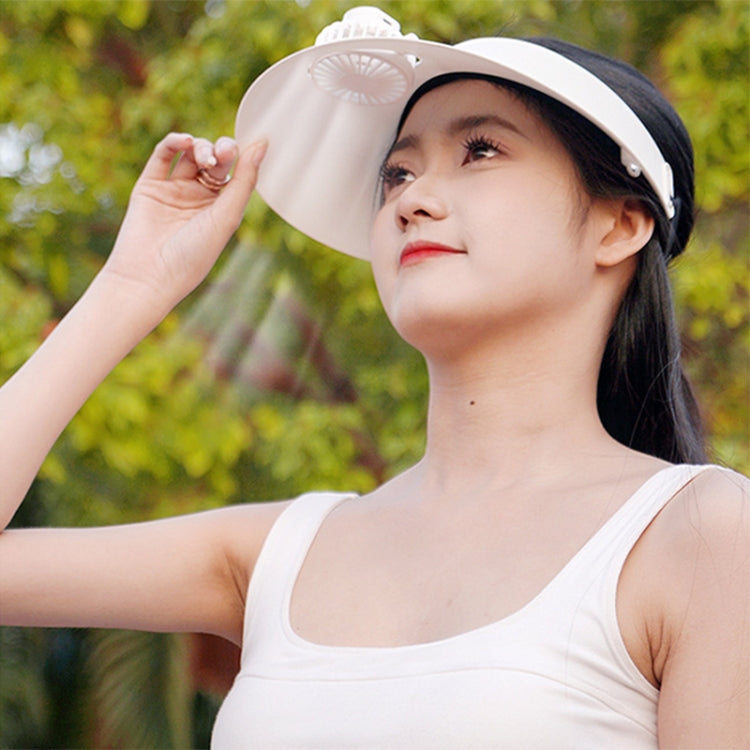 AirShade Sun Visor Cap with Rechargeable Cooling Fan