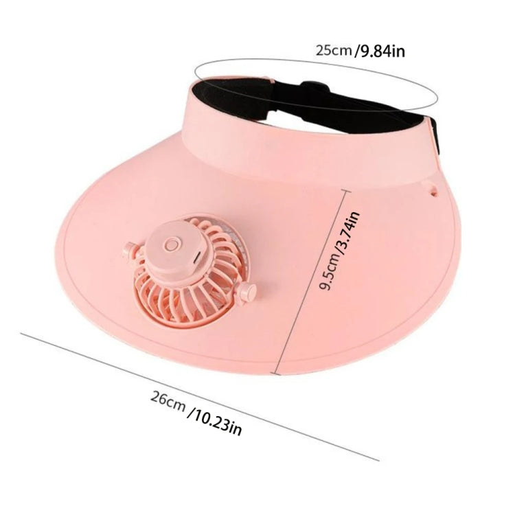 AirShade Sun Visor Cap with Rechargeable Cooling Fan