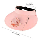 AirShade Sun Visor Cap with Rechargeable Cooling Fan