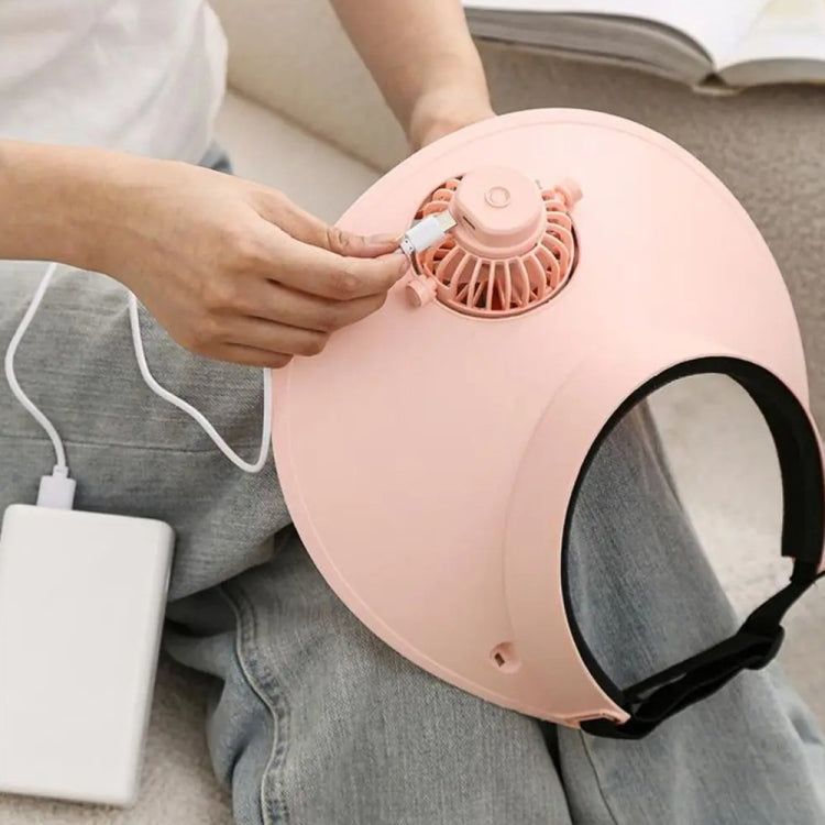 AirShade Sun Visor Cap with Rechargeable Cooling Fan