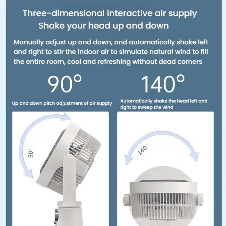 AeroHalo Rechargeable Pedestal Fan | 5-Speed Oscillating Floor Fan with Remote