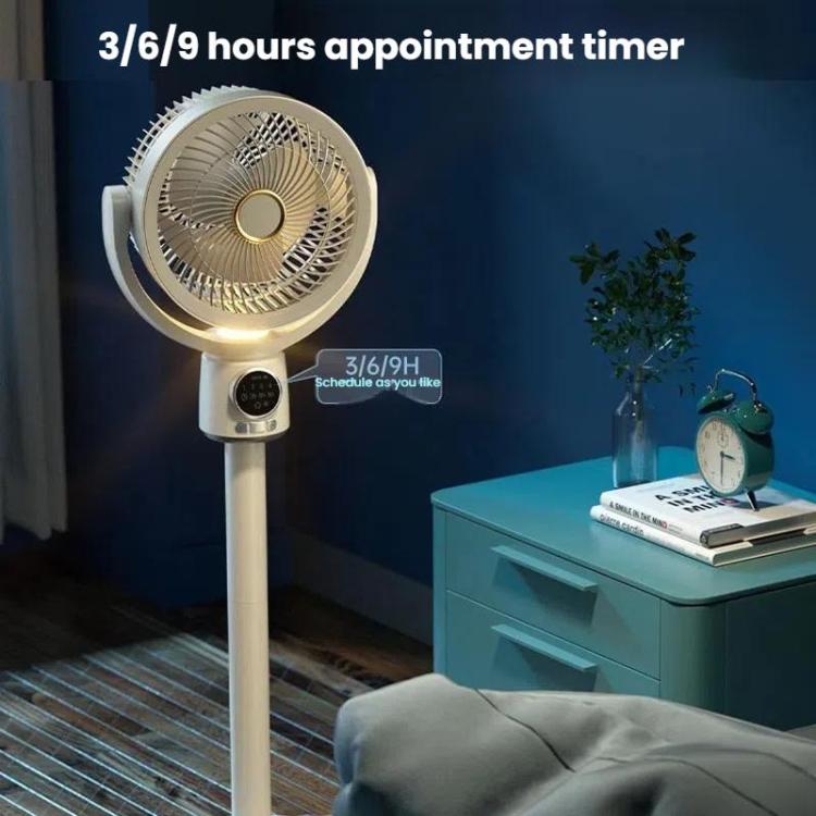 AeroHalo Rechargeable Pedestal Fan | 5-Speed Oscillating Floor Fan with Remote