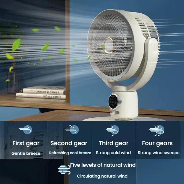 AeroHalo Rechargeable Pedestal Fan | 5-Speed Oscillating Floor Fan with Remote