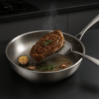 TitanChef Stainless Steel Frying Pan | Multi-Layer Uncoated Skillet
