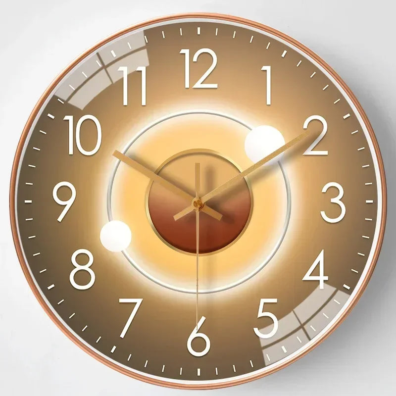 QuietAura Silent Wall Clock 20 cm Modern Home and Office Decor