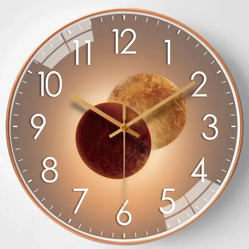 QuietAura Silent Wall Clock 20 cm Modern Home and Office Decor