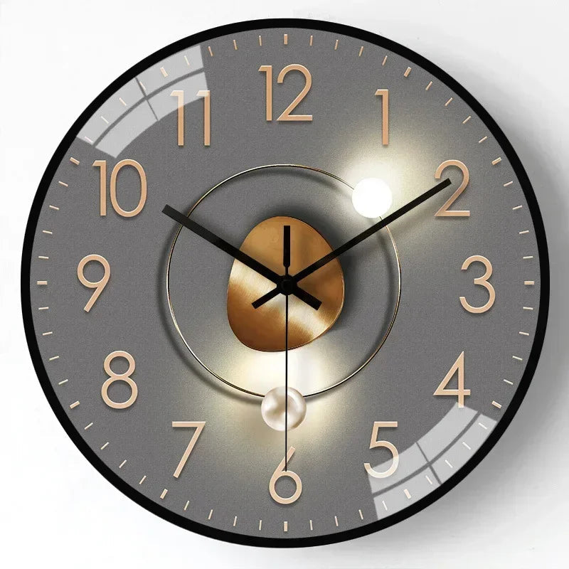 QuietAura Silent Wall Clock 20 cm Modern Home and Office Decor