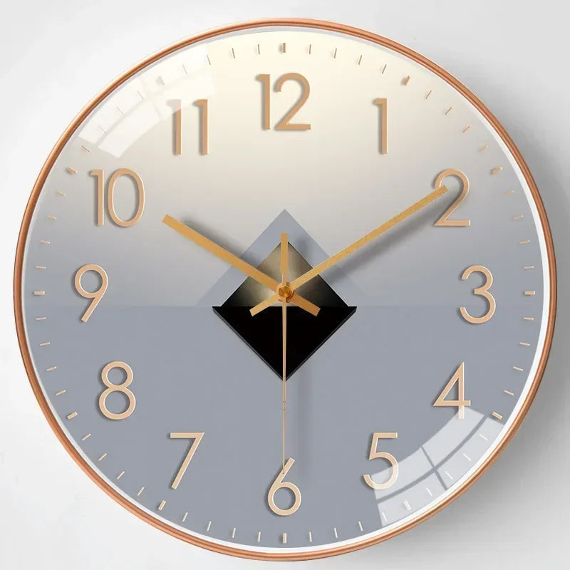 QuietAura Silent Wall Clock 20 cm Modern Home and Office Decor