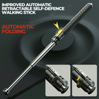 Spring-Deploy Compact Support Stick for Hiking and Urban Use