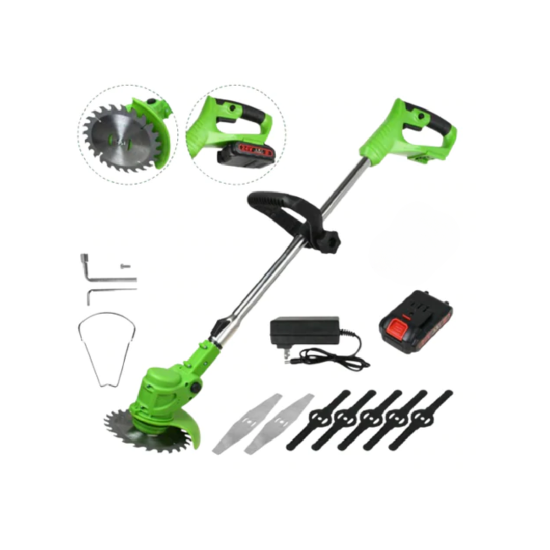 PowerCut 24V Cordless Yard Trimmer - 6-Inch Blade Electric Weed Eater