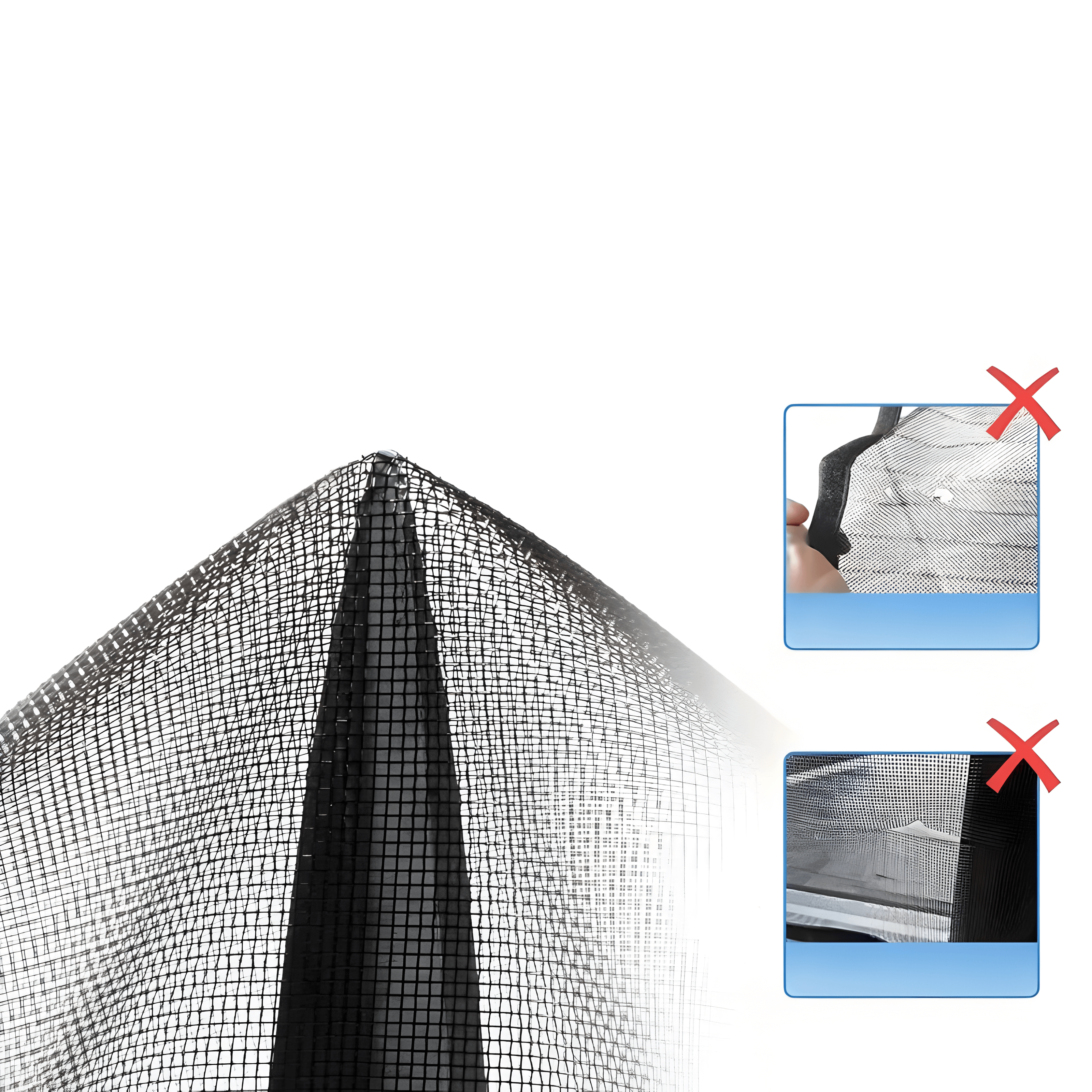 AeroSeal Magnetic Fly Screen Door Self-Closing Mesh Curtain
