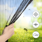 AeroSeal Magnetic Fly Screen Door Self-Closing Mesh Curtain