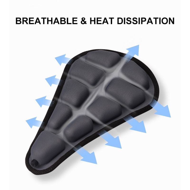 RideCloud Ergonomic Bike Seat Cushion with Shock-Absorbing Comfort Pad