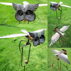 Aviora Metal Garden Wind Ornament Decorative Bird Garden Sculpture