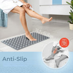 GripFlow Non Slip Shower Mat with Suction Cups for Bathtub and Shower